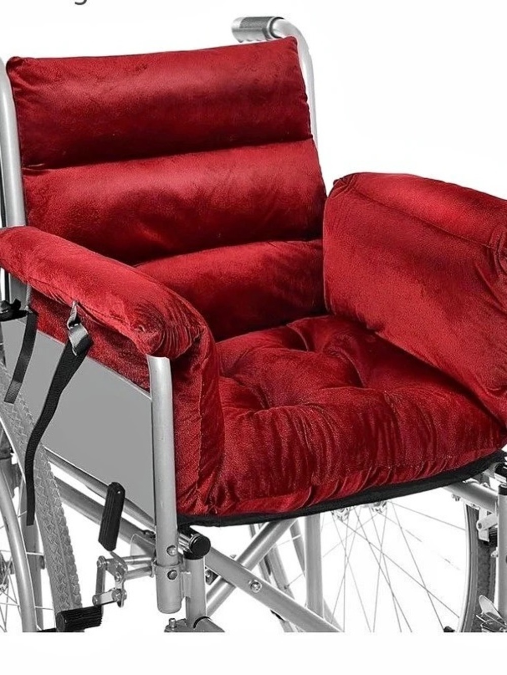 New Red Wheelchair Cushion Set